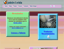 Tablet Screenshot of jabonyvida.es